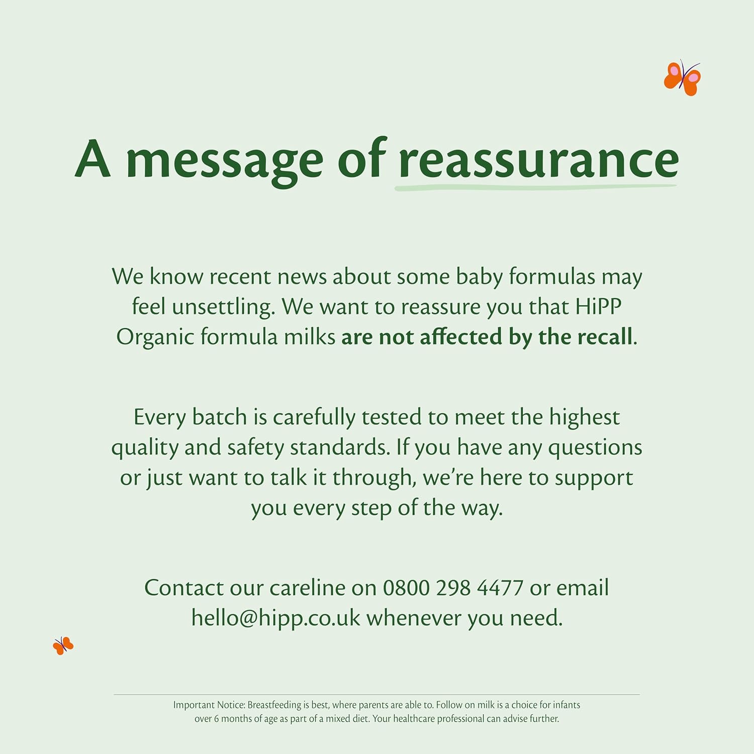 Hipp Organic First Infant Milk Powder (800g)